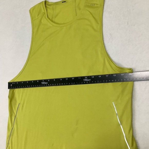 Lululemon Fast and Free Tank Sz Large Yellow Green - Picture 3 of 7